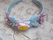 Kwiatowa opaska z piankowych kwiatów*Sesja zdjęciowa