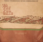 Tatry Polskie, zestaw map topograficznych 1:10 000, wyd. 1984,  ZTSG. 