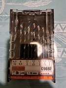 Wiertła do metalu 1-10 MM 19 elem. profi C9697