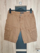 493. Krótkie spodenki męskie szorty brązowe rozmiar W32