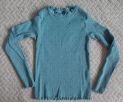 Zielona bluzka dlugi rękaw r.122/128 dziewczynki