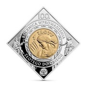 1 zł, 100. rocznica wprowadzenia złotego do obiegu, Srebrna moneta, 2024