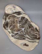 Ceramiczna patera z dwóch rodzajów gliny | ręcznie wykonana