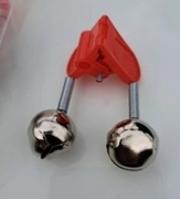 Dzwoneczek wędkarski podwójny - czerwony 