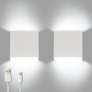 KINKIET Lightess Lampa ścienna LED do wnętrz BIAŁY - 2 szt.