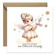 SKŁADANE ZAPROSZENIE NA CHRZEST ŚWIĘTY 17