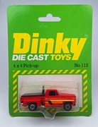 DINKY - CHEVROLET 4X4 PICK UP, No 113, Made in Hong Kong 