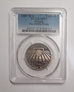 PRÓBA Nikiel 200 zł 1987 Mistrzostwa Europy PCGS SP67