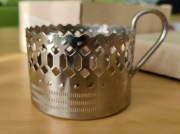 Koszyczki metalowe do szklanek PRL - fabrycznie nowe