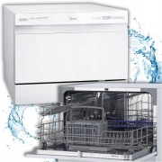 Mini Zmywarka NABLATOWA lub do zabudowy MIDEA MDWTT0602MW-WE  z wadą 
