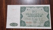 Banknot 20 złotych 1947