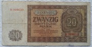 Niemcy Wschodnia strefa okupacji 2.WŚ DDM 20 deutsche mark 1948 P# 13