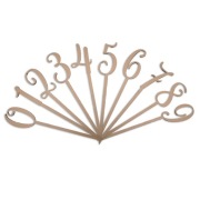 Topper na tort urodziny, imieniny, rocznica - NATURALNE DREWNO