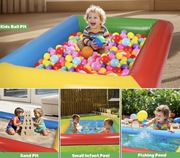 Nadmuchiwana piaskownica 3 w 1 (piaskownica, basen i kulki) zew i wewnątrz 