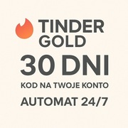TINDER GOLD MIESIĄC 30 DNI  / KARTA PODARUNKOWA / VPN