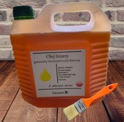 Olej lniany gotowany do konserwacji drewna 3 l.