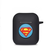 Apple AirPods etui Superman plus haczyk czarne