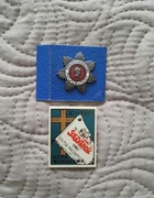 Vintage 2szt stare przypinki odznaka pamiątki PRL