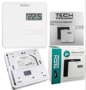 REGULATOR STEROWNIK TERMOSTAT BEZPRZEWO.DWUSTAN. TECH R-8b wg.11.0293 BIAŁY