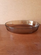 Brązowe szklane naczynie żaroodporne do zapiekania owalne 32cm Arcopal 