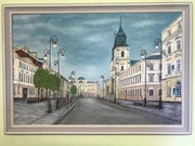 Obraz olejny krakowskie przedmieście  40x60