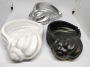 Duża muszla gipsowa ręcznie robiona