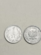 Moneta 1 zł z 1975 roku. PRL.