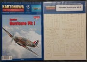 Kartonowa Kolekcja nr 15 (4/2012) Hawker Hurricane Mk I plus laserowe wręgi