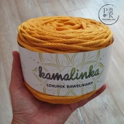 KamaLINKA nr 226 miodowy sznurek bawełniany 5mm bez rdzenia 100m