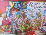 Tytus Romek i A Tomek w Bitwie Warszawskiej 1920 roku z wyobraźni Papcia