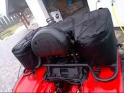 Uniwersalny Mocny Sztywny Kufer ze Skórzanym Oparciem( Komplet) do QUADA 