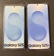 2 atrapy telefonów Samsung s25 oraz s25+