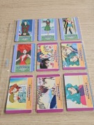 Kolekcjonerskie karty Sailor Moon 83 kart pochodzenie Japonia 