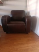 Fotel skórzany czekoladowy 