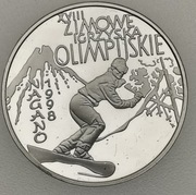 10 zł 1998 rok zimowe igrzyska olimpijskie Nagano 