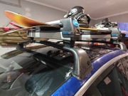 Relingi dachowe Tesla Model 3 bagażnik na narty 