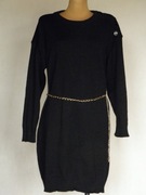 # Czarna sweterkowa złoty pasek - SHEIN - 40 - 42 #
