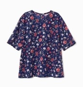 H&M Premium __Jedwabna bluzka w kwiaty__34 100% jedwab morwowy