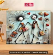 Zestaw do Malowania Cyfrowego DIY 2D Bez Ramy