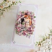 Kartka, ręcznie robiona, ślub, Rocznica 