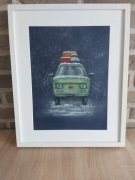 Obraz pastele suche w ramce, dekoracje, prezenty