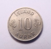 Islandia 10 aurar 1969 ŁADNA!