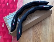 Osłona kierownicy Zestaw Premium Czerwony Zamszowy