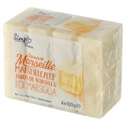 Mydło Marsylskie francuskie Carrefour naturalne 4x100g FRA