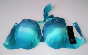 Bikini stanik biustonosz 38 D turkus cekiny korali