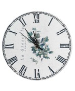 Zegar metalowy z nadrukiem retro loft