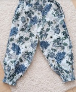 Spodnie ALLADYNKI 110 kwiatowe gumka lato dziewczynka