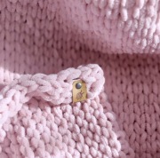 Kocyk dla niemowlaka 60cmx80cm Alize Puffy  handmade miękki hipoalergiczny.