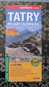 Mapa Tatr Polskich i Słowackich