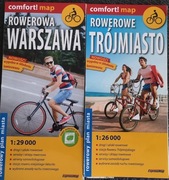Rowerowa Warszawa. Rowerowe Trójmiasto. Laminowane